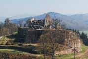 REGION 3 GEHEIMNISVOLLE RUINEN AM OBERRHEIN Geschichtserlebnis, Natur und obendrein Ruinenabenteuer: Das ist die perfekte Mischung, die die Burgen am Oberrhein auszeichnet.