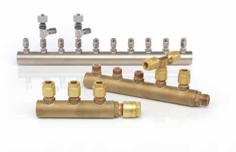 Verteilerleisten Messing istributeurs laiton Manifolds brass Verteilerleisten werden individuell nach Ihren Angaben gefertigt und zeichnen sich durch die vielfältigen Anschlussmöglichkeiten aus.