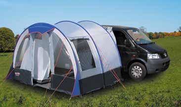 www.camping-ist-bunt.de Bus-/Reisemobilvorzelte Zelte 31 So klappt die Anbringung des Vorzeltes an Ihren Kastenwagen 1 2 3 1 Die Standardbefestigung erfolgt mittels Schleusenstab.