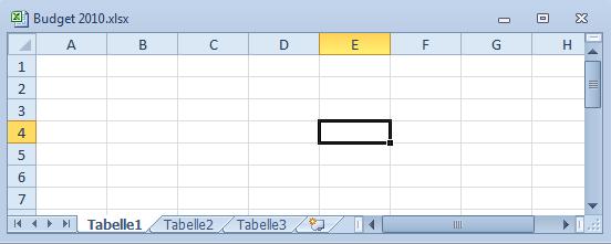 Arbeiten mit Excel PC-EINSTEIGER 6.1.2 Elemente einer EXCEL-Arbeitsmappe Eine EXCEL-Arbeitsmappe besteht aus mehreren Tabellenblättern.