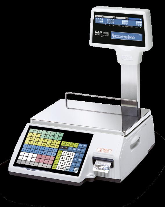 einen Barcodescanner-Anschluss CL5500-S Überzeugt mit 172 leichtgängigen SB-Tasten und leistungsfähigem Etiketten-Drucker als komfortable,