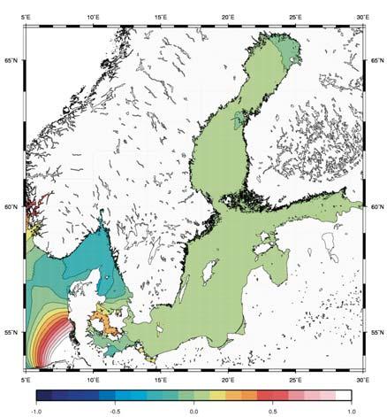 In der west lichen Ostsee (Abb. 19a, 20a und 21) handelt es sich wegen des Einflusses aus dem Kattegat um halbtägige Gezeiten. Abb.