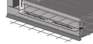 ) Eckaufschlag PENTAFLEX Abschalelement ABS Boden / Boden, Decke / Decke Systemschnitt