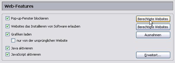 Konfiguration des Firefox Browsers 1. Schritt: Öffnen Sie Ihren Browser und wählen Sie im Menü den Punkt aus. 2.