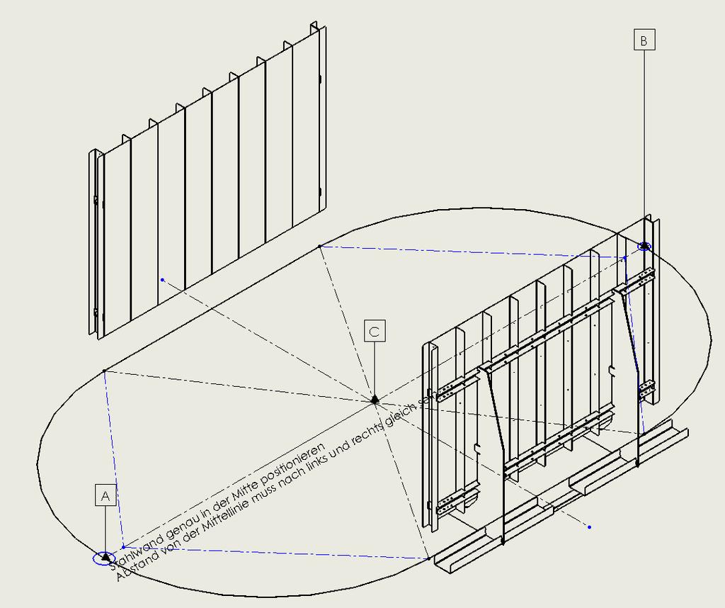 11. Stahlwand und Folie Das Ovalform Stahlwandbecken gemäß der Aufbauanleitung des Herstellers aufstellen. 1.