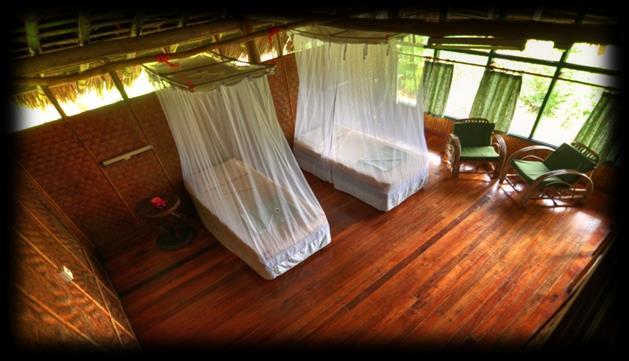 Reiseverlauf NEW GUINEA FLORA & FAUNA-TOUR (10T/9N) Die Karawari Lodge thront auf 300 Metern Höhe mit spektakulärem Blick auf den gleichnamigen Fluss und über den grünen Regenwaldteppich.