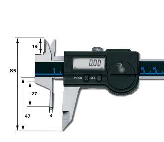 KMN 7,00 M5019D200 Nutenmessschieber 200/47, eckiger Tiefenmaßstab 371,00 KM250N 10,00 M5019D250 Nutenmessschieber 250/55, eckiger Tiefenmaßstab 477,80 KM250N 10,00 M5020D Messschieber zur Prüfung