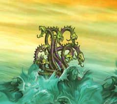 Angriff auf die Hydra Der Spieler segelt auf das Feld, auf dem die Hydra steht. Er würfelt mit allen Kämpfern von seinem Schiffs-Plan. 3,5 Kampf-Punkte 4 Kampf-Punkte 2.