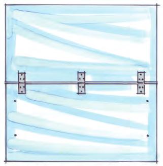 8. Stellen Sie das Dach her. Hierzu sägen Sie zunächst die Dachflügel (11) auf das richtige Maß (60 x 700 mm).