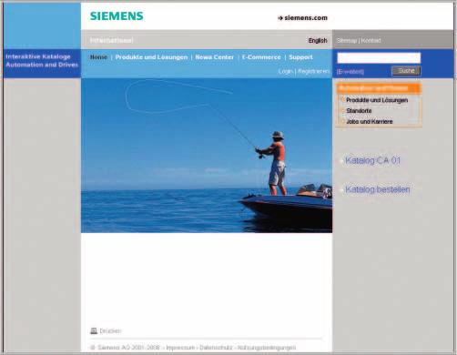 Siemens Industry Automation and Motion Control hat deshalb ein umfangreiches Informationsangebot im World Wide Web aufgebaut, das alle erforderlichen Informationen problemlos und komfortabel