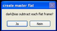 3 Master Flat Frame Das Master-Flat wird wie folgend
