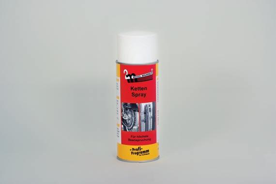 K o n t a k t - S p r a y Ketten-Spray 2m Ketten-Spray hat hervorragende Schmiereigenschaften, ist extrem kriechfähig und sehr stark haftend.