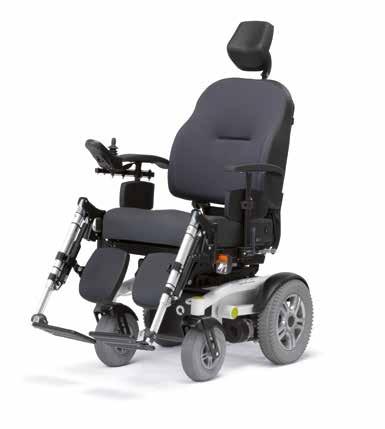 28 XXL-PRODUKTE ELEKTRO-ROLLSTÜHLE // Hergestellt in Holland Luca QLASS Elektro-Rollstuhl ADVANCED Komfortabel: ergonomisches Sitzen und Positionieren Geschwindigkeit bis zu 10 km/h Ausstattung wie