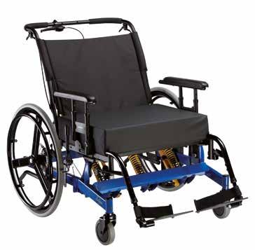 96 XXL-PRODUKTE Eclipse Tilt Winkelverstellbarer Rollstuhl extrabreit Bis 270 kg oder optional bis 450 kg Ebenso wie der Eclipse bietet der Rollstuhl Eclipse Tilt die besten Voraussetzungen für