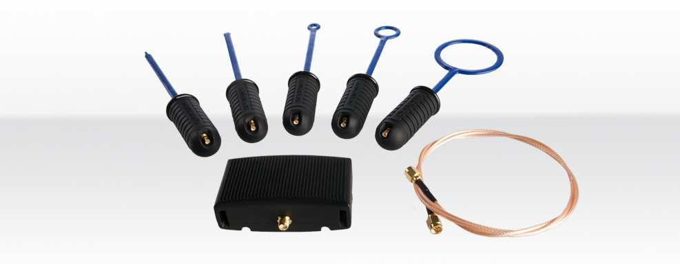 RF Near Field Probe Set DC to 6GHz EMF & RF close field sniffer-set for use ith any Spectrum Analyzer or Measurement Receiver Included ith delivery: 1 x 50mm magnetic field probe 1 x 25mm magnetic