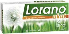 41% Lorano akut 50 Tabletten statt 17,10 1) 9,98 Aspirin 500 mg 20 überzogene Tabletten statt 6,59 1) 1)