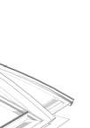 Lüftungsklappen passend zu allen gewölbten Rodeca Dachlichtbändern Ausführung Teilfeldklappe maximale Abmessungen: in Abhängigkeit der Lasten nach Absprache Ausführung Vollfeldklappe