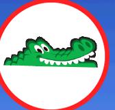 Krokodile fangen: Der Taster, die Leer- oder Maustaste muss gedrückt werden, sobald ein Krokodil erscheint.