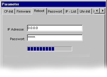 WinNCS für CPs Handbuch VIPA WinNCS Register Reboot Abhängig von der auf dem CP eingesetzten Firmware können Sie auf dem CP einen Reboot online durchführen.