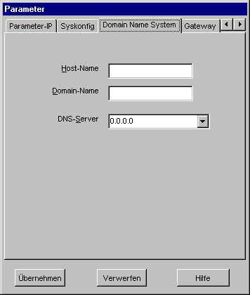 Handbuch VIPA WinNCS WinNCS für CPs Register Domain Name System Über dieses Register geben Sie die Daten an, die für den Einsatz eines DNS-Servers erforderlich sind.