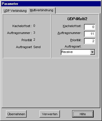 WinNCS für CPs Handbuch VIPA WinNCS UDP-Multiverbindung Das Register "Multiverbindung" bietet Ihnen die Möglichkeit Multiverbindungen zu parametrieren.