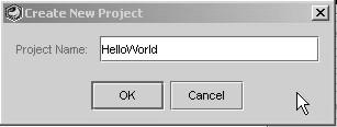 HelloWorld Schritt 2: Projektname bestimmen Name für das neue Projekt vergeben: HelloWorld