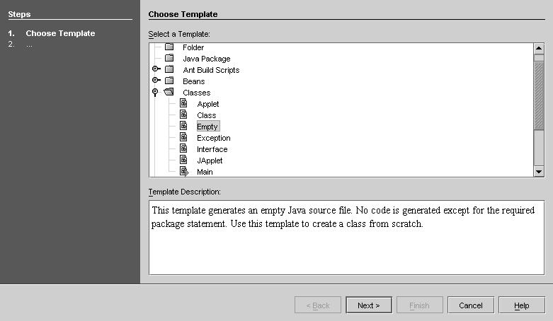 HelloWorld Schritt 4: Quelldatei erzeugen Neue Datei ergänzen: File >> New Java-Klassentyp auswählen:
