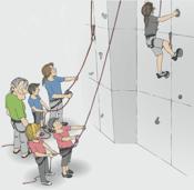30.Hintersicherung als Backup Nur das Beherrschen der Ausbildungsziele einer Top Rope- oder Vorstiegsausbildung erlaubt selbständiges Sichern.