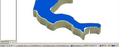 - 129 - - 130 - Wsp. 370,90 mnn ArcScene Wasserfläche auf Regelstau (370,90 mnn) deckelt den Bereich 1 der Obernautalsperre ArcScene 1.