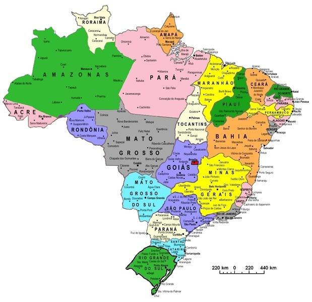 1. Brasilien Stichworte zur Situation des Landes Brasilien ist das größte Land Lateinamerikas und das fünftgrößte Land der Erde. Auf einem Territorium von 8,5 Mio.