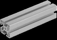 10025 Aluminiumprofile 30x30 leicht Typ I 30 6 30 Ø5 30 3 +0,25 9,75 +0,2 Aluminium EN AW-6063 T66 (AlMgSi0,5 F25). warmausgehärtet, naturfarben eloxiert.