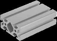 10048 Aluminiumprofile 40x80 Typ I 40 8 Ø6,8 80 40 4,5 +0,3 12,25 +0,3 Aluminium EN AW-6063 T66 (AlMgSi0,5 F25). warmausgehärtet, naturfarben eloxiert.