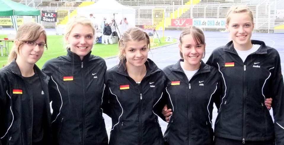 Deutsche Jugendmeisterschaften 6.+7.8.2011 - Jena weibliche Jugend A 4x100m 9.
