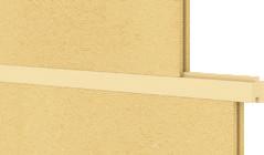 Profilleisten best wood Profilleisten Wand aus DUO-Balken NSI Profilleiste für
