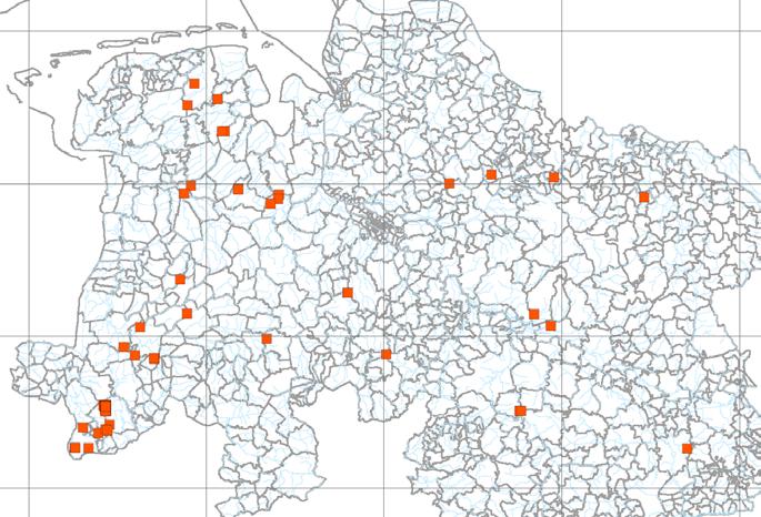 Aufgabenstellung 2010 Übersichtsplan der 82 Untersuchungsgewässer www.bg-ecoplan.de Effizienzkontrollen Niedersächsisches Kleingewässerprogramm - 06.03.