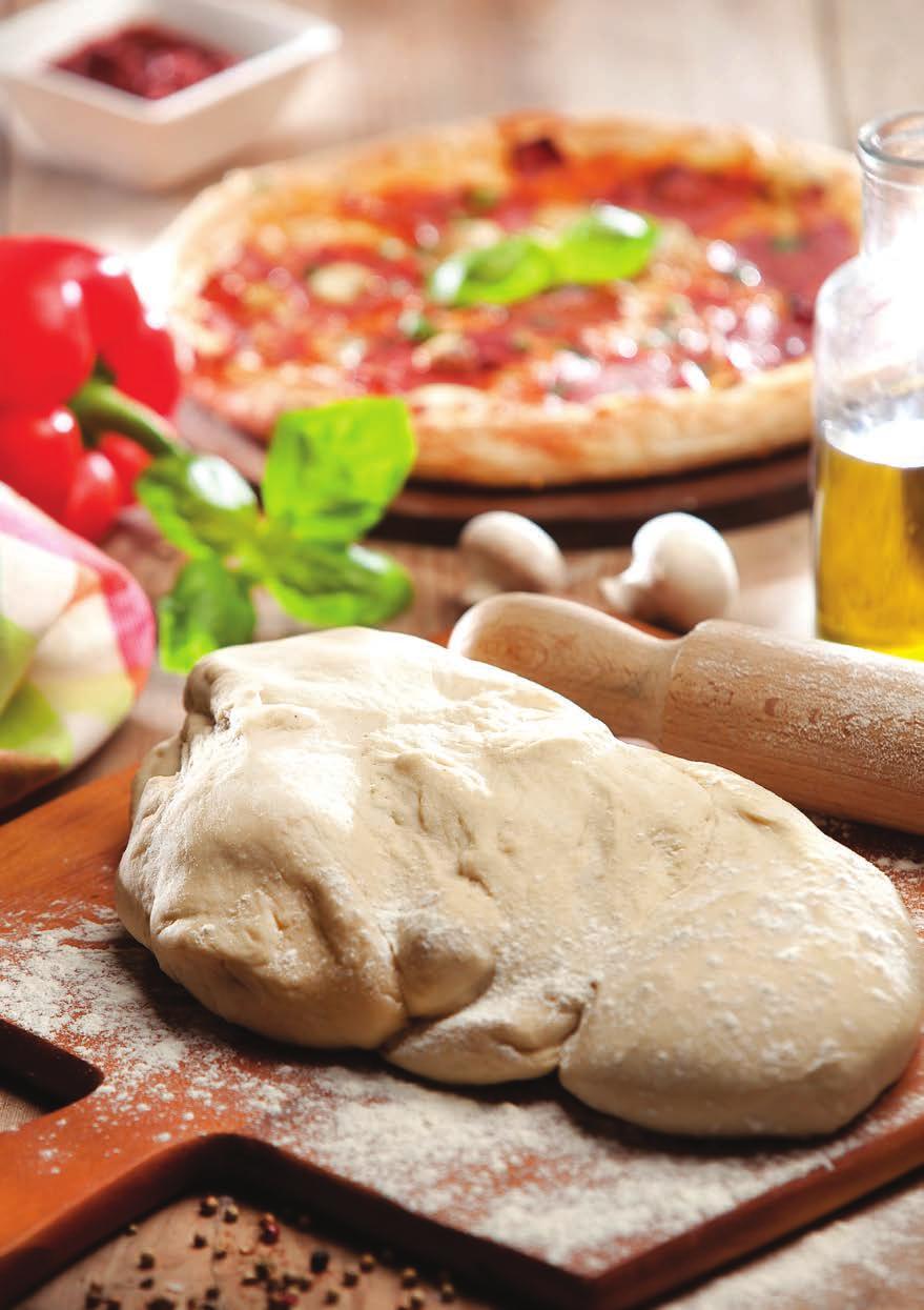 pizza dough pizzateig "An authentic pizza, made with fresh pizza dough: that s good living!