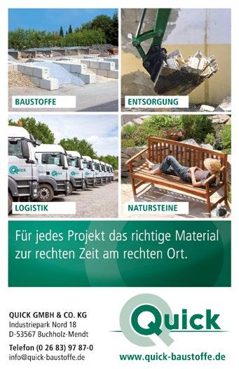 Baustoffe Werner Klein GmbH In der Brückenwiese 9-13 53639 Königswinter-Oberpleis Tel.: 0 22 44 / 92 10-0 Fax: 0 22 44 / 92 10-52 Mail: info@baustoffe-klein.