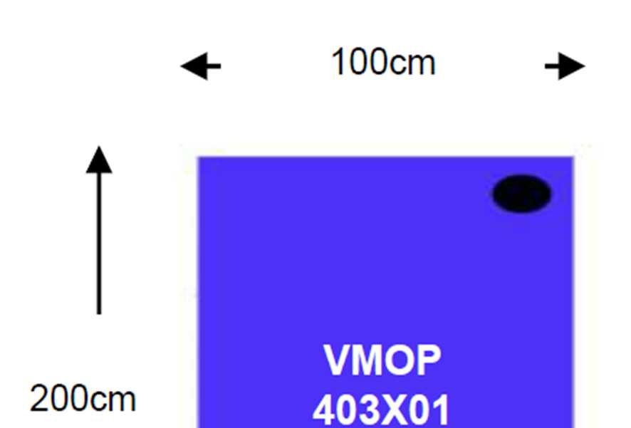 VMOP401 OP-Vakuummatte schmal Maße: 65 x 200 cm.