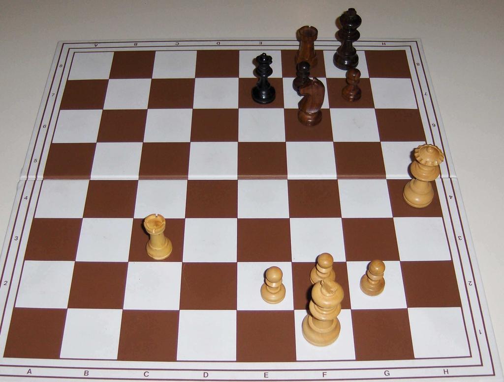 Schachaufgabe 40: Schachma in 2 Zügen??? Weiß würde gerne in 2 Zügen schachma setzen. Aber wenn Schwarz richg spielt, kann er dies verhindern.