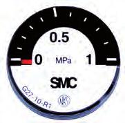 Kontrollmanometer Klein-Manometer mit Gewinde G 1/16 Einteilung 0-1 MPa (1 MPa = 10 bar).