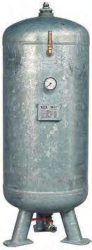 Druckluftbehälter stehend verzinkt Druckluftbehälter Aus Stahlblech nach der Druckbehälterverordnung hergestellt.