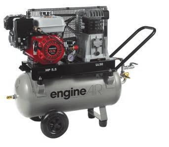 Kolbenkompressoren Benzinkompressor 600-50 Xtreme + 50% Kompressoraggregat mit Nachkühler für weniger Kondensatbildung im