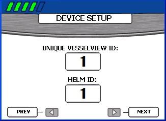 Kpitel 2 - Einrichtung und Klirierung 1. Wenn nur ein VesselView- oder SmrtCrft Gerät im Boot instlliert ist, mit Schritt 6 fortfhren.