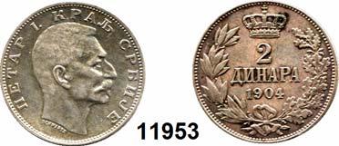 1 2 Dinara 1904... ss-vz 25,- 11954 KM 26.1 2 Dinara 1912.