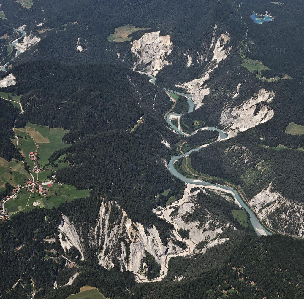Aussichtsplattform Ruinaulta - Schlucht Schweizerische Landeskarte :