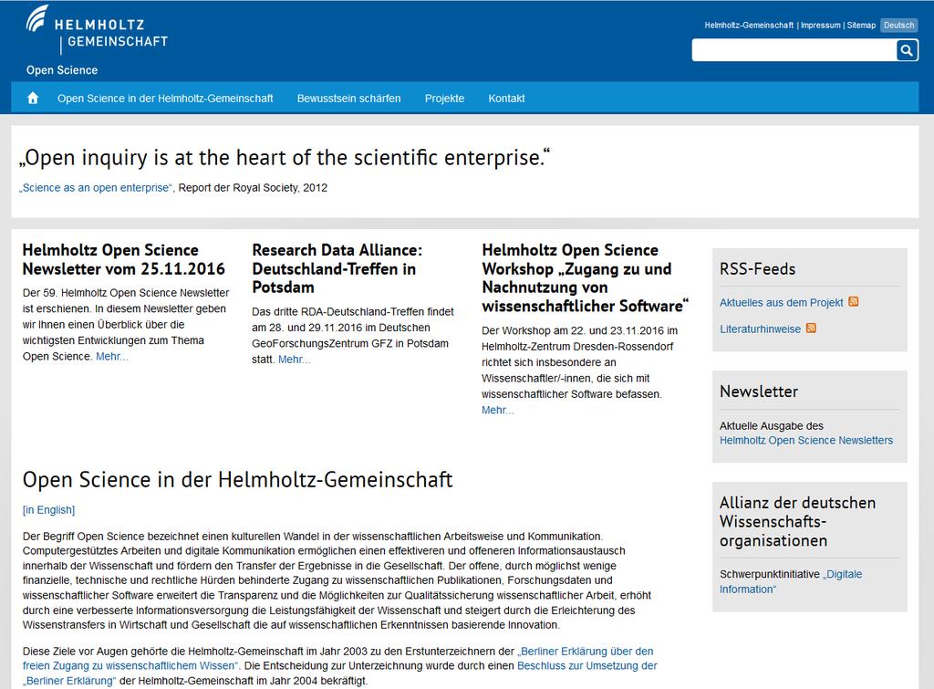 HELMHOLTZ Open Access