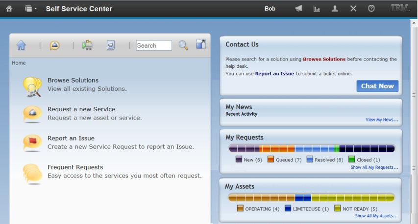 IBM SCCD Anwendungsfälle Self-Service Portal für Endbenutzer Interaktion zwischen Endbenutzern und IT verbessern Funktionen?