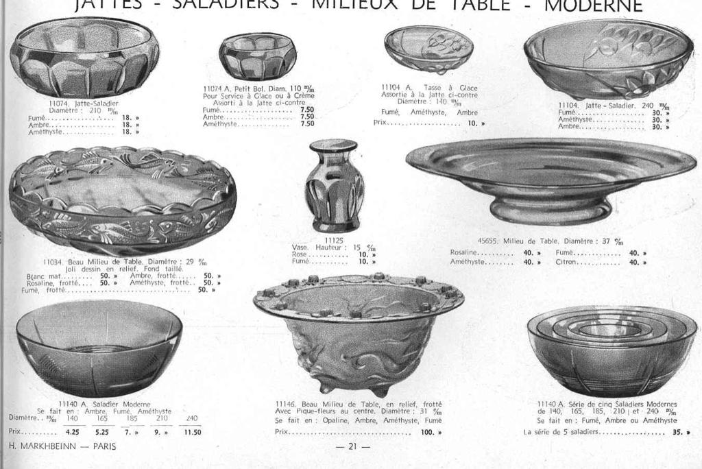 de table - Moulure Moderne - Bohême MB Markhbeinn 1934, Tafel 21,