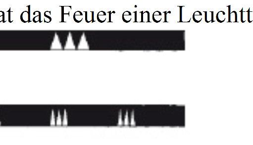 Kennzeichnung einer allgemeinen Gefahrenstelle, die nördlich zu passieren ist. c. Kennzeichnung einer allgemeinen Gefahrenstelle, die südlich zu passieren ist. d. Kennzeichnung einer allgemeinen Gefahrenstelle, die westlich zu passieren ist.