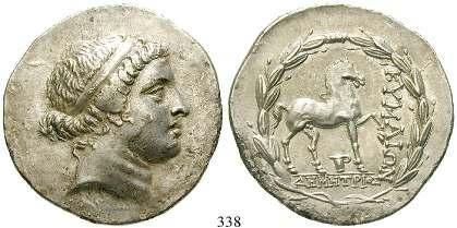 grüne Patina, ss 190,- KORINTH 332 Stater 345-307 v.chr. 8,56 g. Pegasus fliegt l.